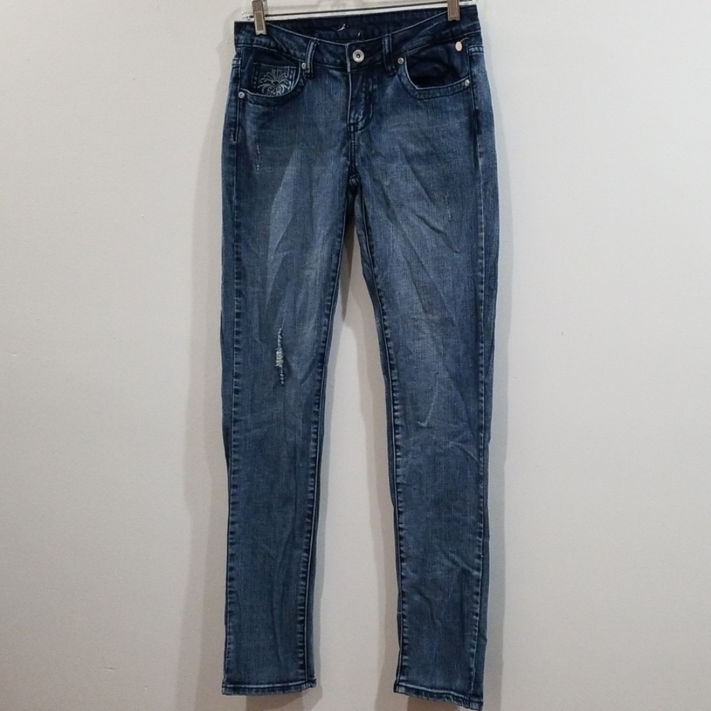 Firefly women's distressed slim denim skinny jeans